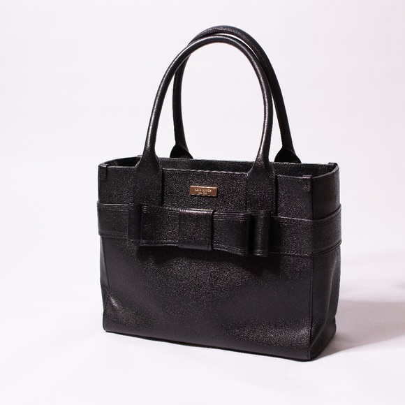 Black Kate Spade VILLABELLA QUINN BOW TOTE - Picture 1 of 4